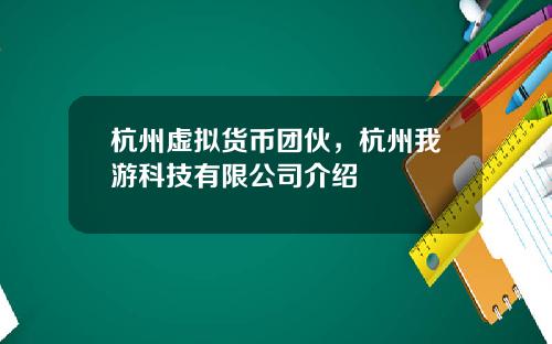 杭州虚拟货币团伙，杭州我游科技有限公司介绍