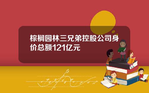 棕榈园林三兄弟控股公司身价总额121亿元