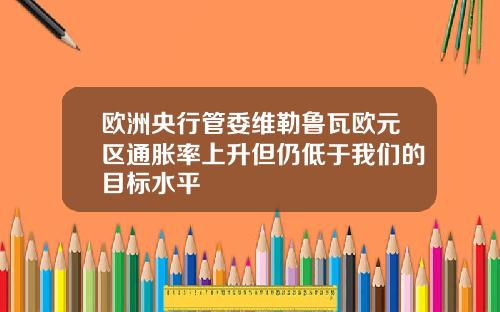 欧洲央行管委维勒鲁瓦欧元区通胀率上升但仍低于我们的目标水平