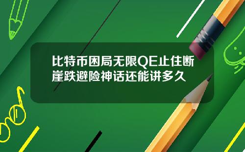 比特币困局无限QE止住断崖跌避险神话还能讲多久