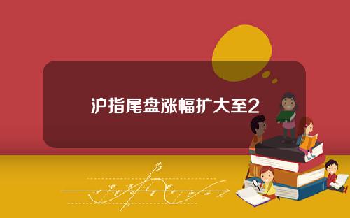 沪指尾盘涨幅扩大至2