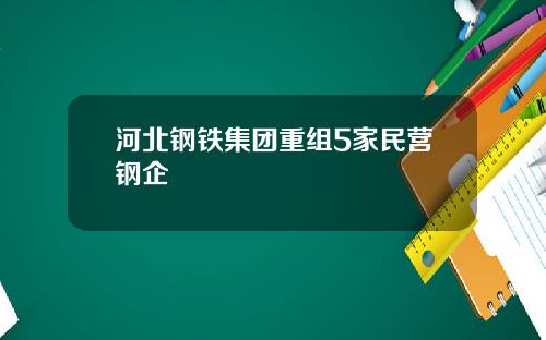 河北钢铁集团重组5家民营钢企