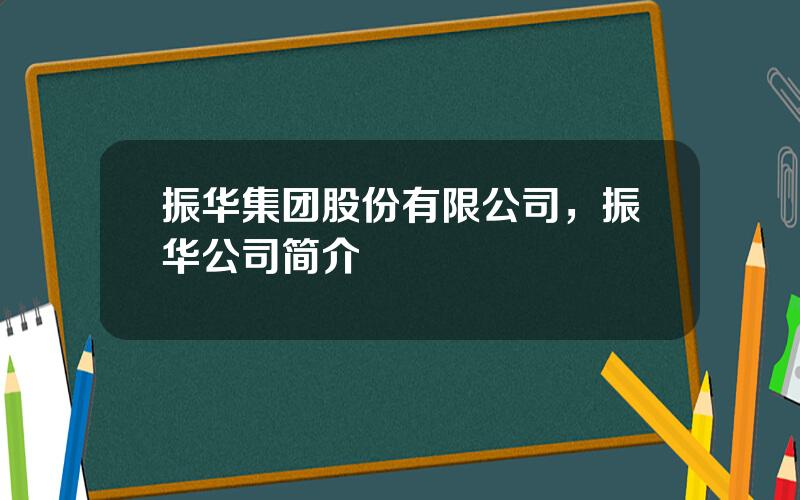 振华集团股份有限公司，振华公司简介