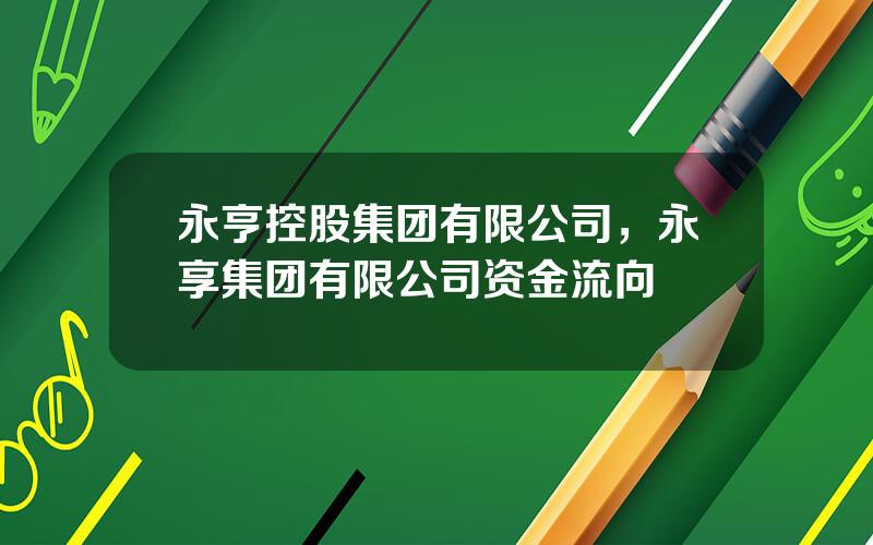 永亨控股集团有限公司，永享集团有限公司资金流向