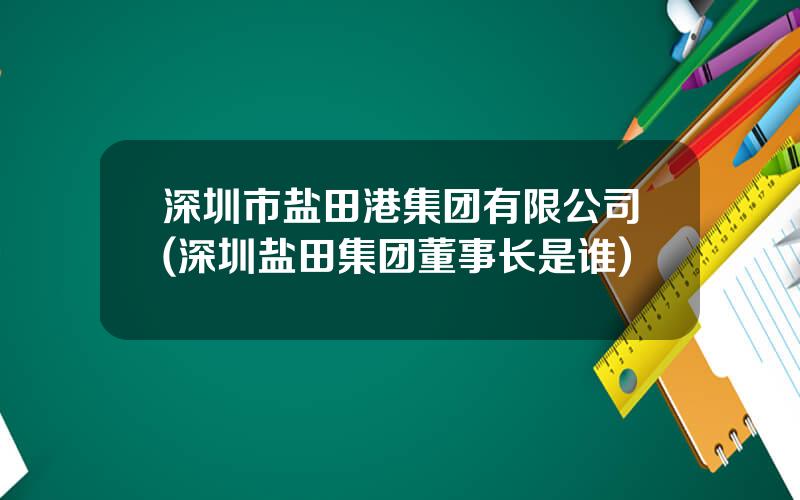 深圳市盐田港集团有限公司(深圳盐田集团董事长是谁)