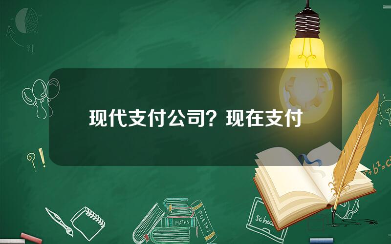 现代支付公司？现在支付